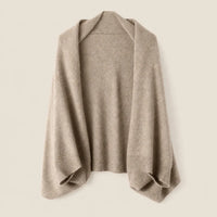Ton poncho Poncho En Laine Tricoté Double Usage