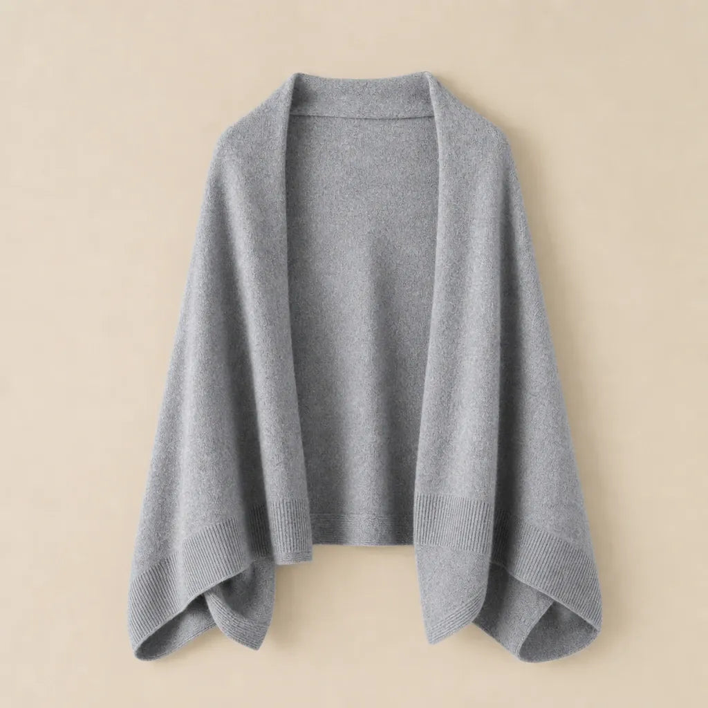 Ton poncho Poncho En Laine Tricoté Double Usage