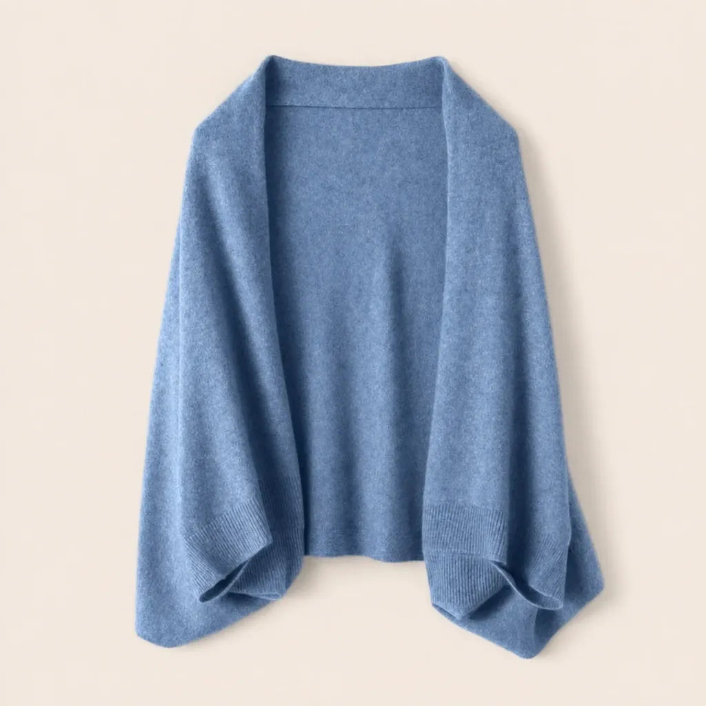 Ton poncho Poncho En Laine Tricoté Double Usage