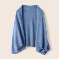 Ton poncho Poncho En Laine Tricoté Double Usage