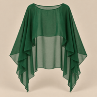 Ton poncho Poncho En Mousseline Asymétrique