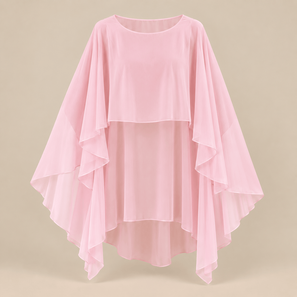 Ton poncho Poncho En Mousseline Asymétrique