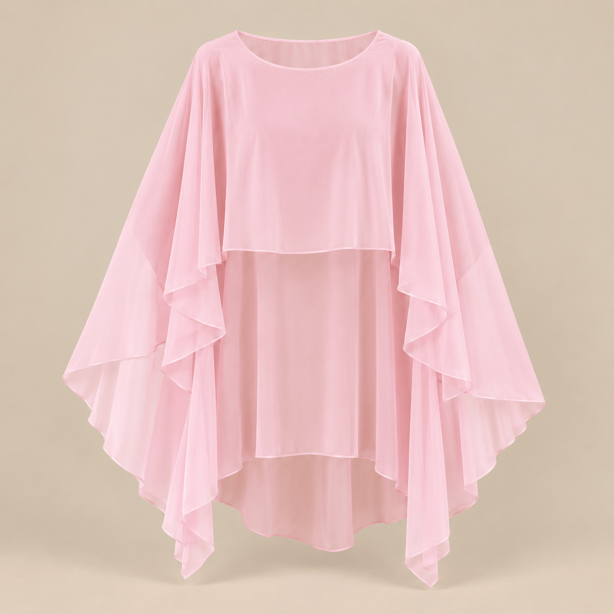 Ton poncho Poncho En Mousseline Asymétrique