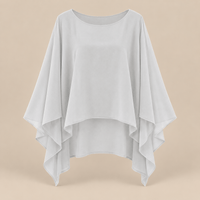 Ton poncho Poncho En Mousseline Asymétrique