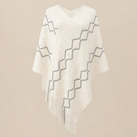 Ton poncho Poncho En Nylon À Franges Avec Perles