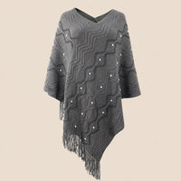 Ton poncho Poncho En Nylon À Franges Avec Perles
