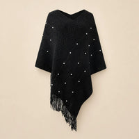 Ton poncho Poncho En Nylon À Franges Avec Perles