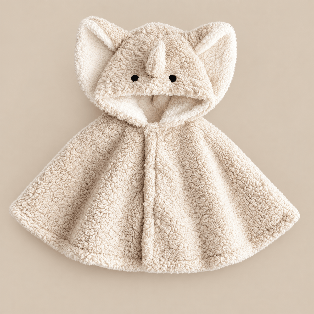 Ton poncho Poncho En Polaire Capuche Éléphant Sherpa
