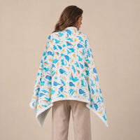 Ton poncho Poncho En Polaire Imprimé Dinosaure De Flanelle