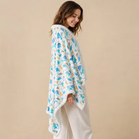 Ton poncho Poncho En Polaire Imprimé Dinosaure De Flanelle