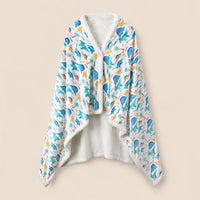 Ton poncho Poncho En Polaire Imprimé Dinosaure De Flanelle