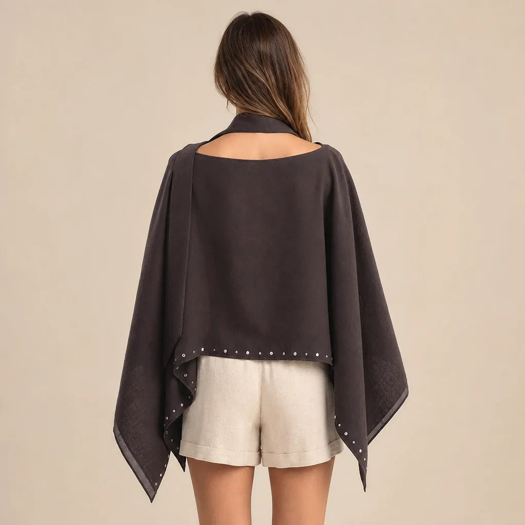 Ton poncho Poncho Été À Rivets Ample