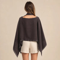 Ton poncho Poncho Été À Rivets Ample