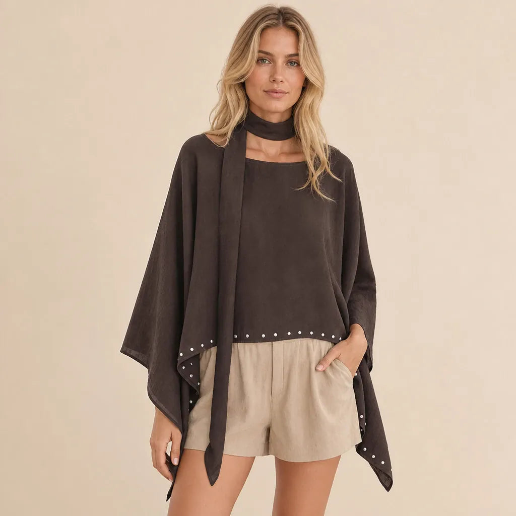 Ton poncho Poncho Été À Rivets Ample