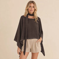 Ton poncho Poncho Été À Rivets Ample