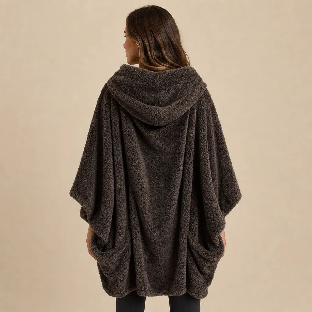 Ton poncho Poncho Femme En Polaire Coupe Chauve-Souris