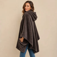 Ton poncho Poncho Femme En Polaire Coupe Chauve-Souris