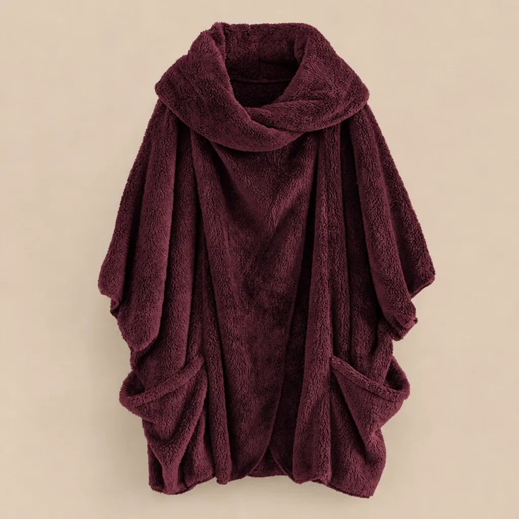 Ton poncho Poncho Femme En Polaire Coupe Chauve-Souris