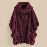 Ton poncho Poncho Femme En Polaire Coupe Chauve-Souris