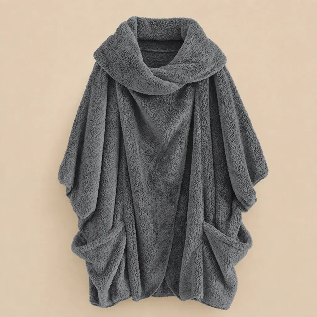 Ton poncho Poncho Femme En Polaire Coupe Chauve-Souris