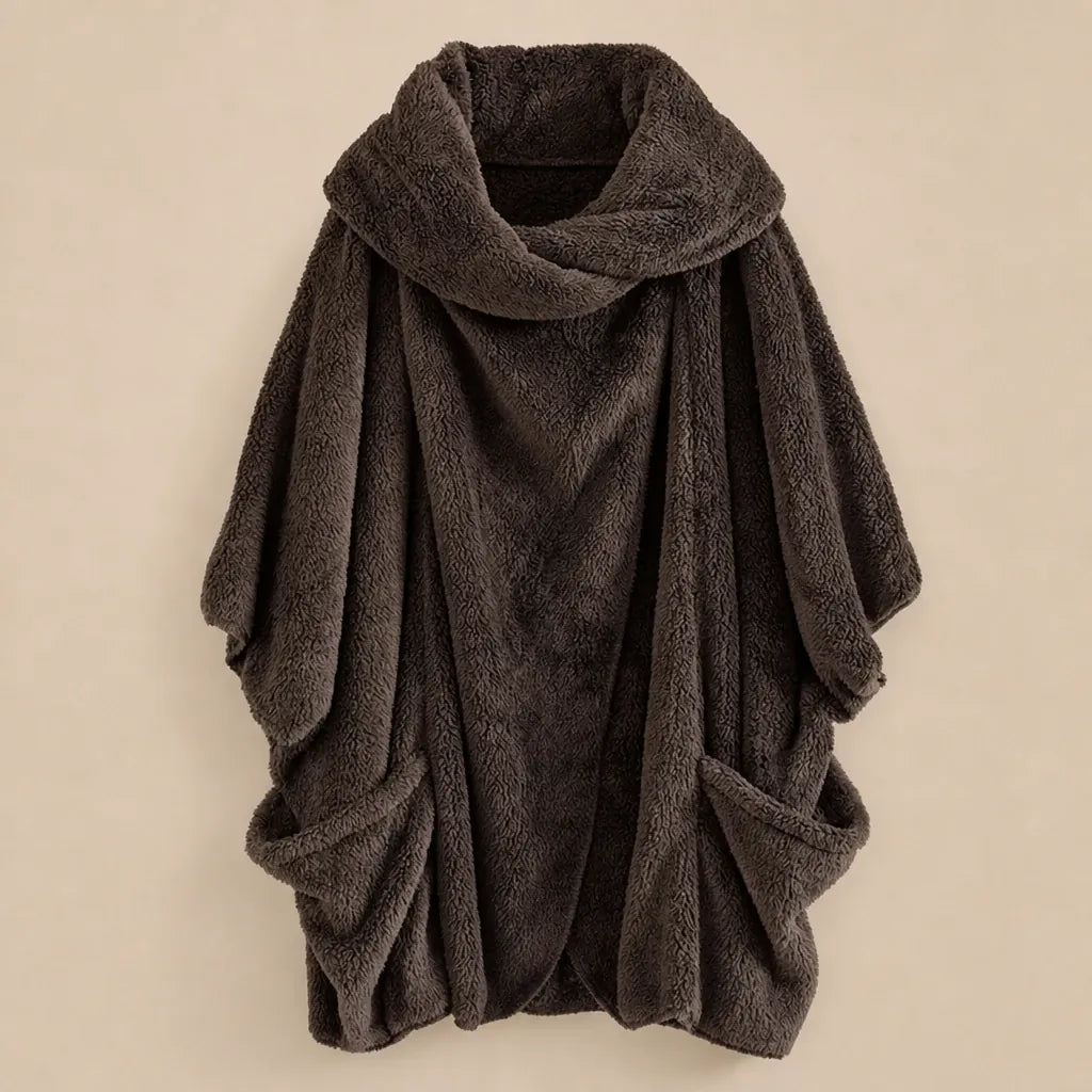 Ton poncho Poncho Femme En Polaire Coupe Chauve-Souris