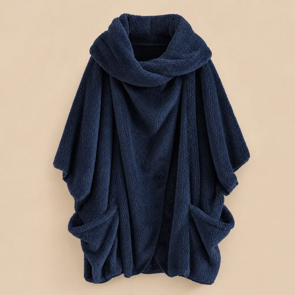 Ton poncho Poncho Femme En Polaire Coupe Chauve-Souris