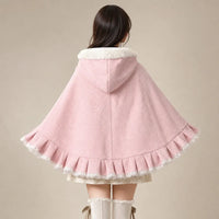 Ton poncho Poncho Femme En Polaire Style Lolita À Capuche