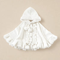 Ton poncho Poncho Femme En Polaire Style Lolita À Capuche