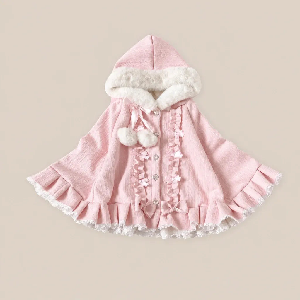 Ton poncho Poncho Femme En Polaire Style Lolita À Capuche