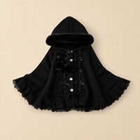 Ton poncho Poncho Femme En Polaire Style Lolita À Capuche