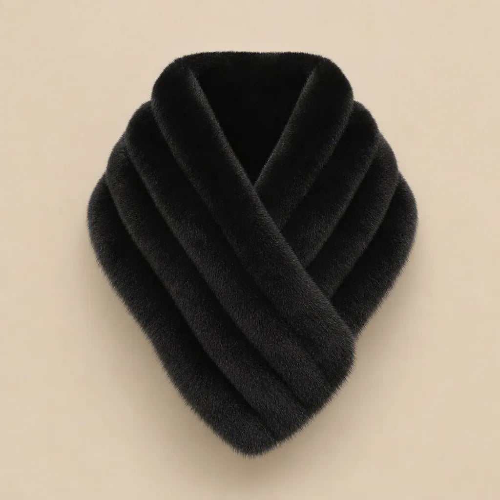 Ton poncho Poncho Femme Hiver Chic En Véritable Fourrure De Renard