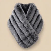 Ton poncho Poncho Femme Hiver Chic En Véritable Fourrure De Renard