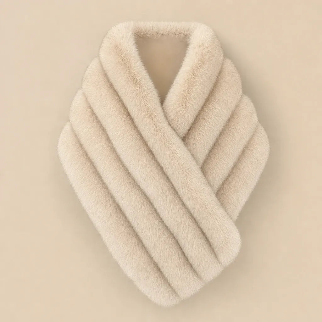Ton poncho Poncho Femme Hiver Chic En Véritable Fourrure De Renard