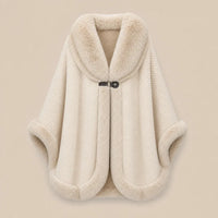 Ton poncho Poncho Hiver En Fausse Fourrure Beige