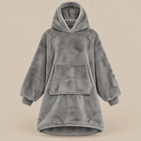 Ton poncho Poncho Hiver Surdimensionné Polaire Violette