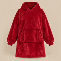 Ton poncho Poncho Hiver Surdimensionné Polaire Violette