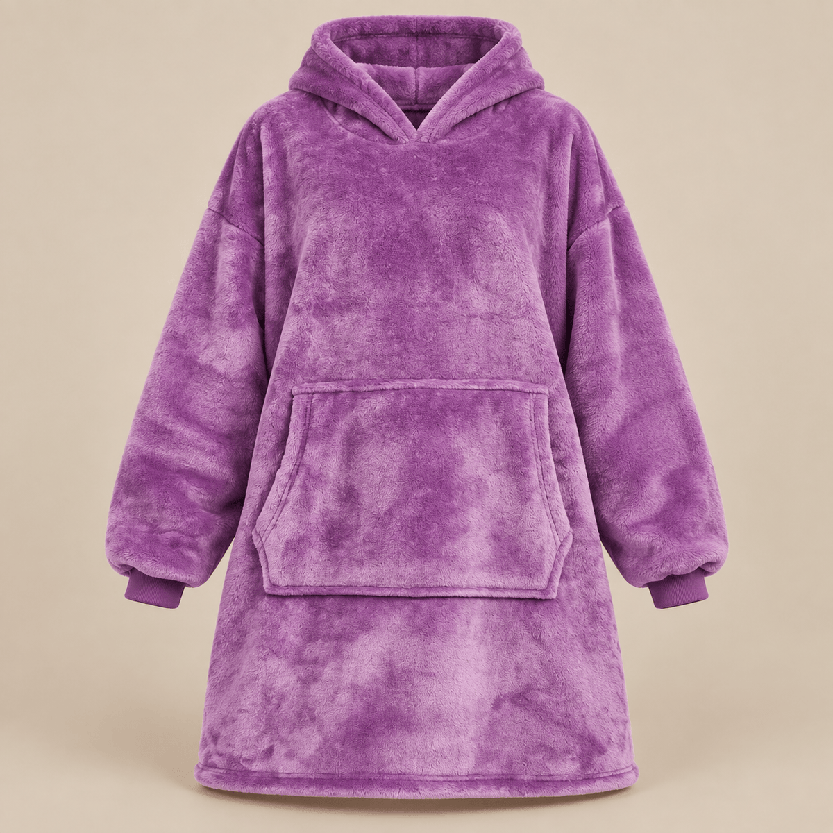 Ton poncho Poncho Hiver Surdimensionné Polaire Violette