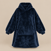 Ton poncho Poncho Hiver Surdimensionné Polaire Violette
