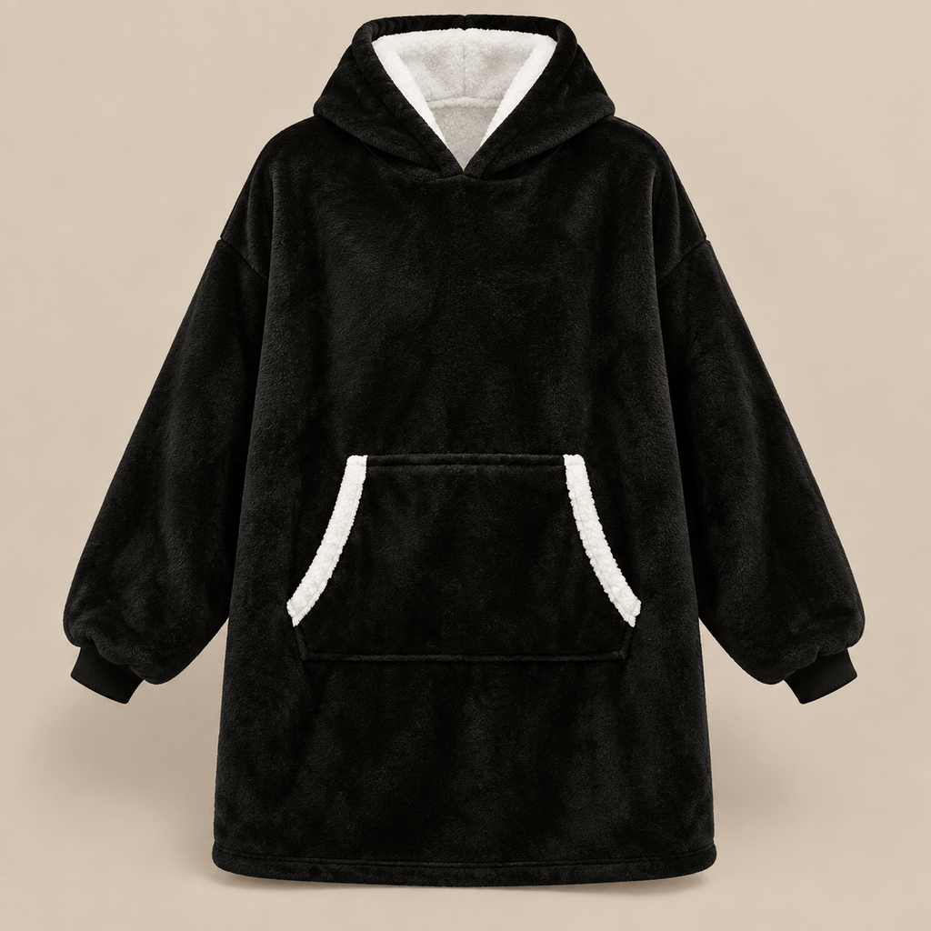 Ton poncho Poncho Hiver Surdimensionné Polaire Violette