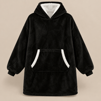 Ton poncho Poncho Hiver Surdimensionné Polaire Violette