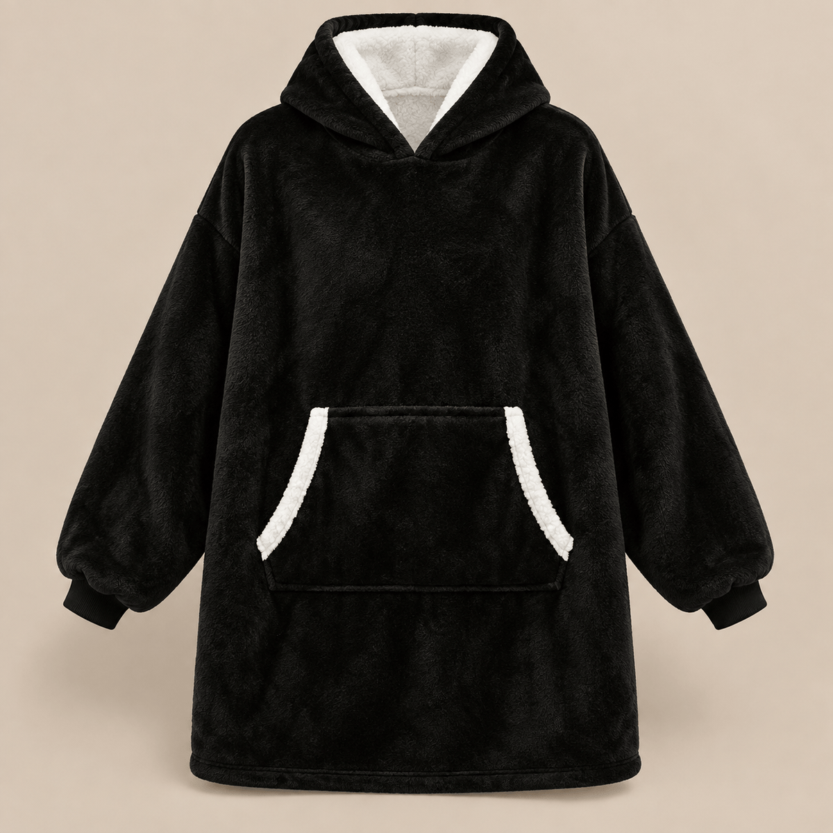 Ton poncho Poncho Hiver Surdimensionné Polaire Violette