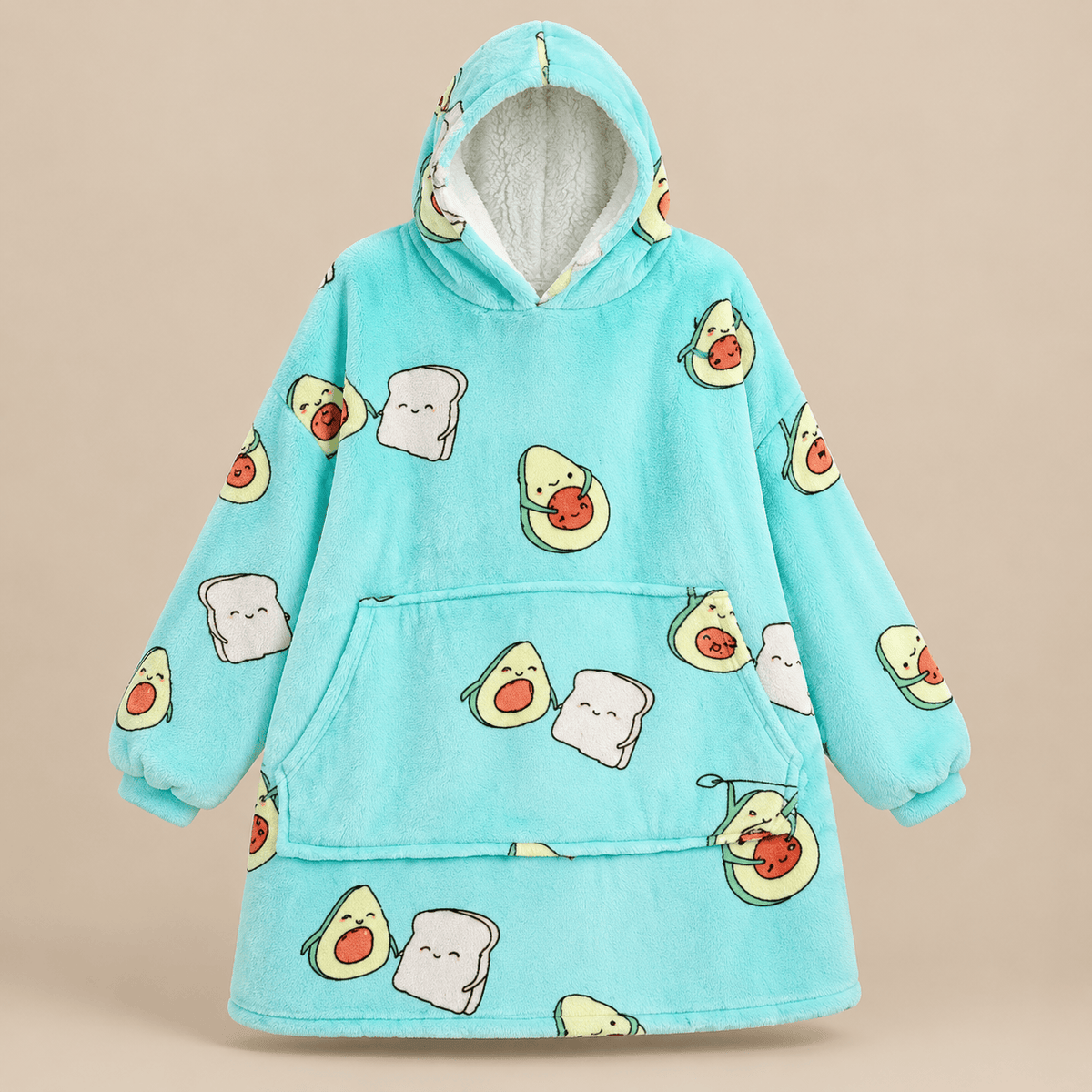 Ton poncho Poncho Hiver Surdimensionné Polaire Violette
