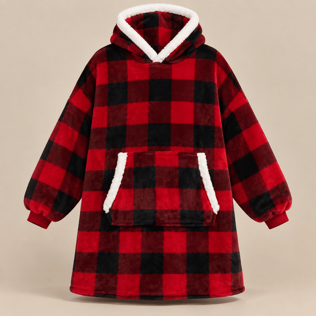 Ton poncho Poncho Hiver Surdimensionné Polaire Violette