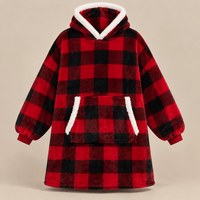 Ton poncho Poncho Hiver Surdimensionné Polaire Violette