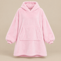 Ton poncho Poncho Hiver Surdimensionné Polaire Violette