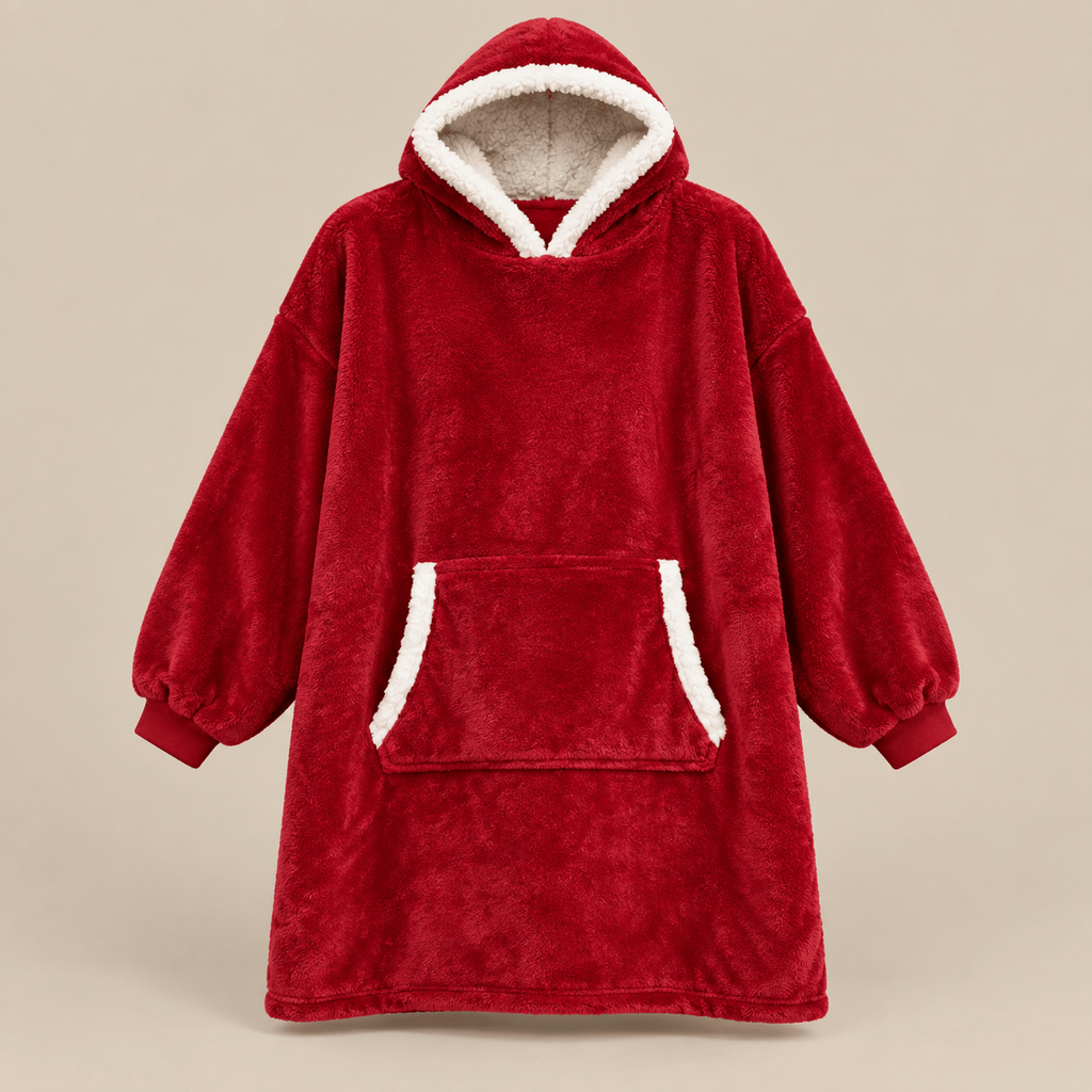 Ton poncho Poncho Hiver Surdimensionné Polaire Violette