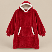 Ton poncho Poncho Hiver Surdimensionné Polaire Violette