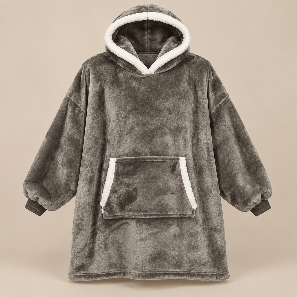 Ton poncho Poncho Hiver Surdimensionné Polaire Violette
