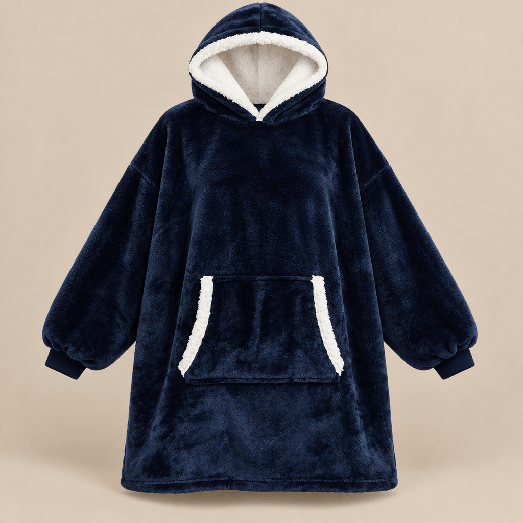 Ton poncho Poncho Hiver Surdimensionné Polaire Violette