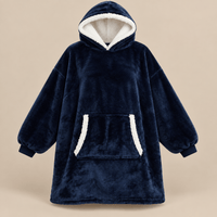 Ton poncho Poncho Hiver Surdimensionné Polaire Violette